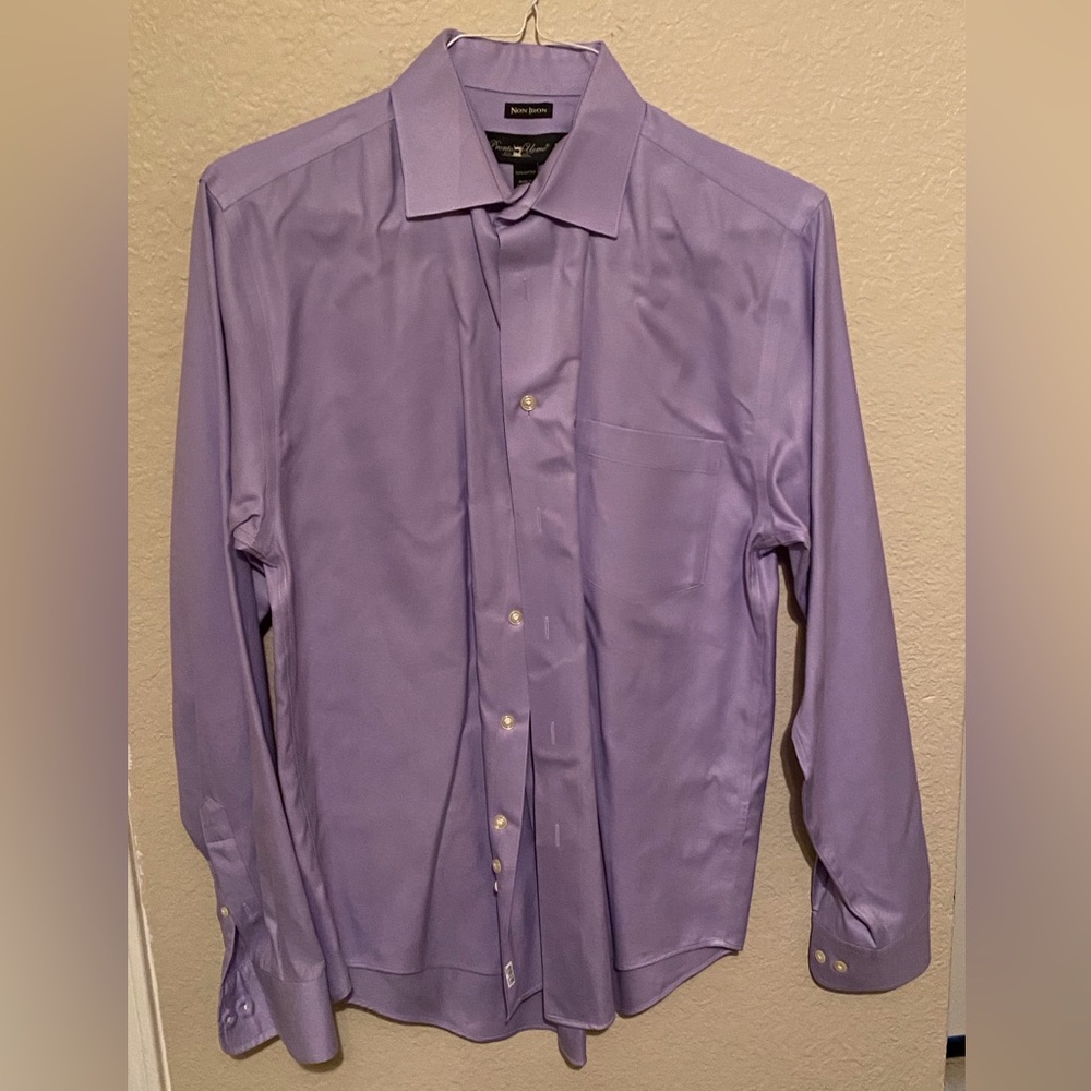 Pronto Uomo Purple Dress Shirt Long-Sleeved